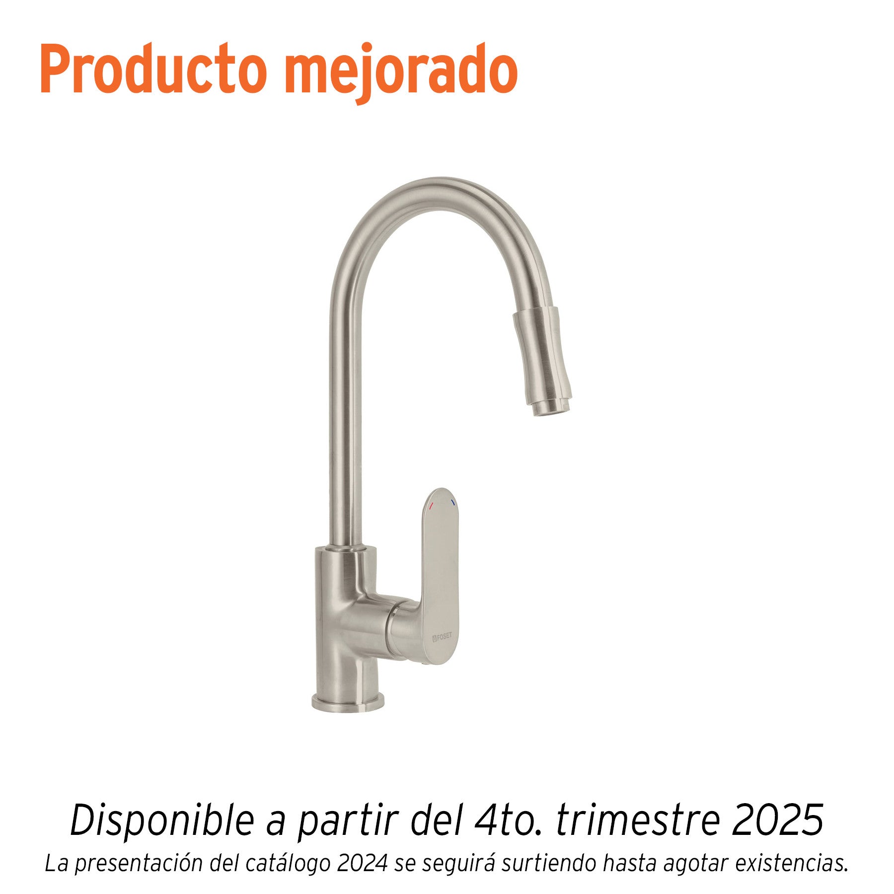Monomando retractil para fregadero satin FOSET RIVIERA