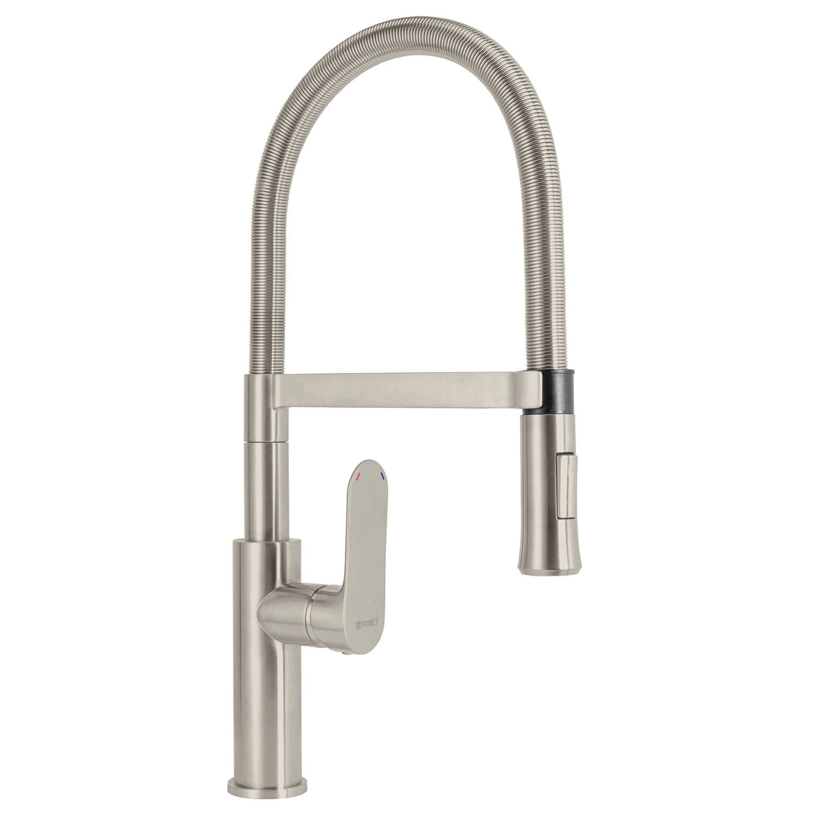 Monomando nariz flexible para fregadero satinFOSET RIVIERA