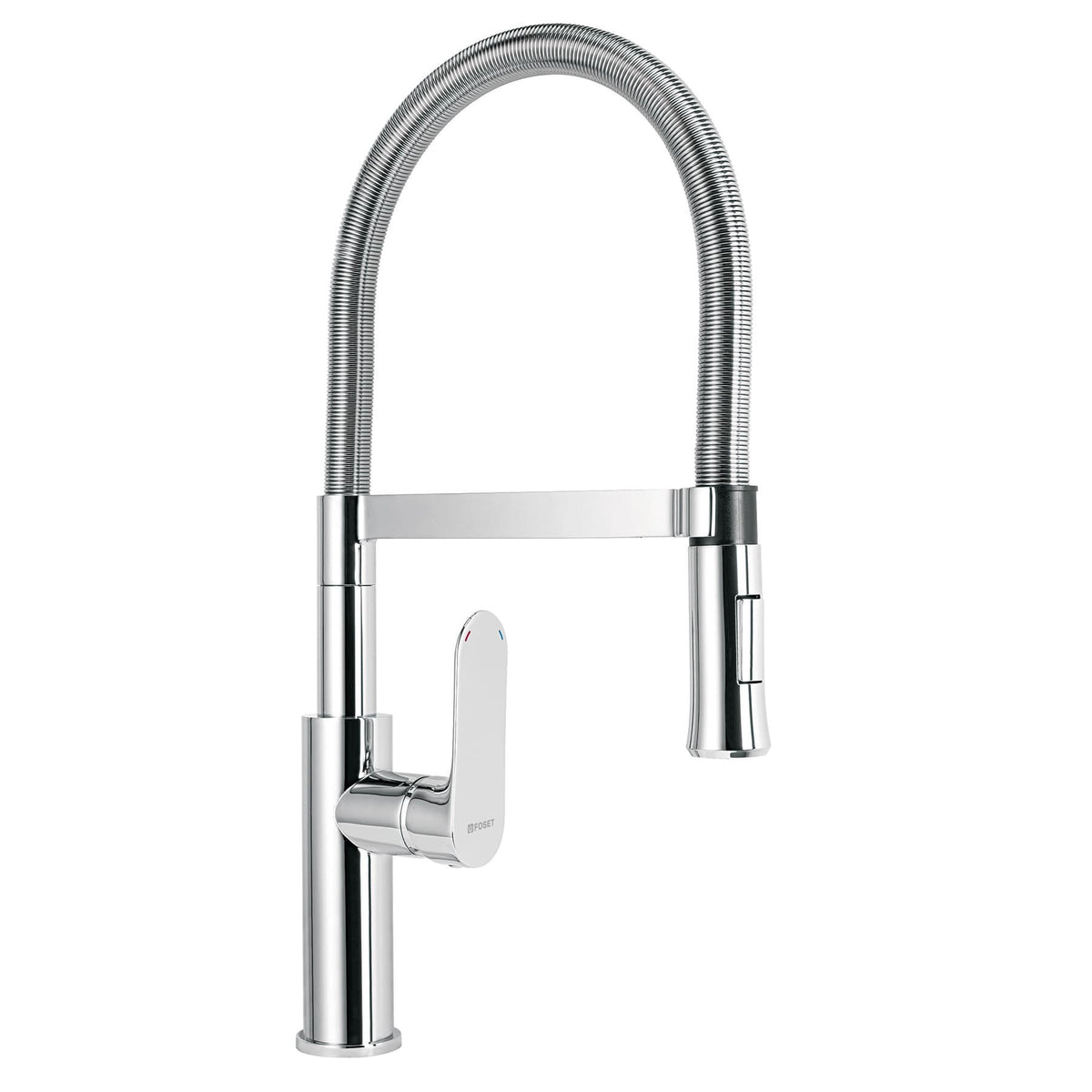 Monomando nariz flexible para fregadero cromoFOSET RIVIERA