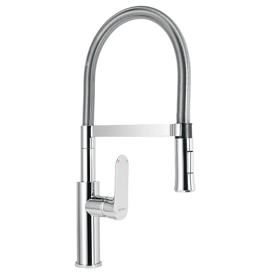 Monomando nariz flexible para fregadero cromoFOSET RIVIERA