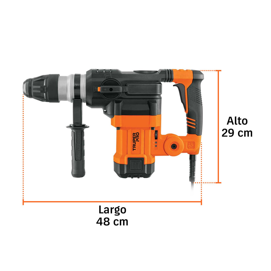 Rotomartillo SDS Max/destornillador 9 kg, 13 J, 1600W, PRO