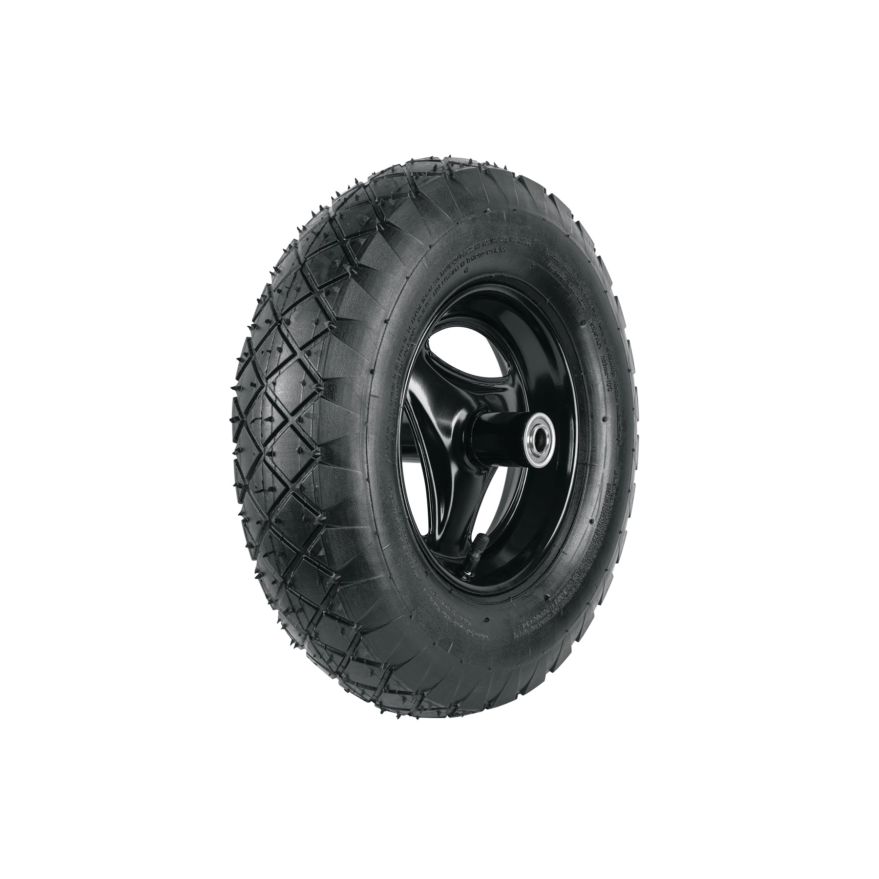 Llanta completa neumática 16', incluye eje y baleros, Pretul