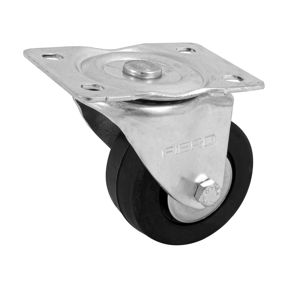 Rodaja hule 3', placa giratoria c/balero, carga 60kg, FIERO 3', 60kg