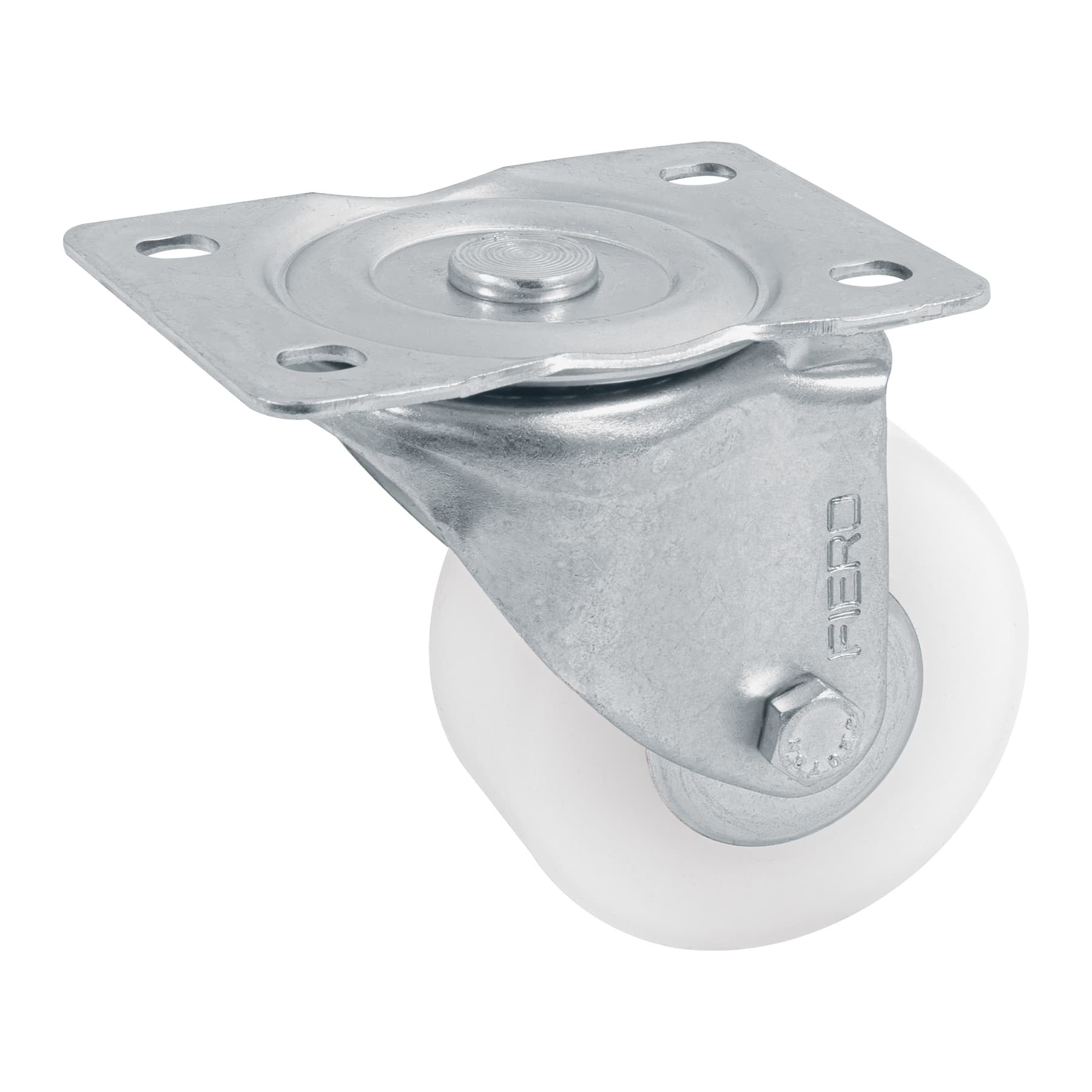 Rodaja de polietileno placa giratoria con balero FIERO 3"