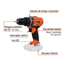 Rotomartillo 1/2" 20V sin accesorios TRUPER PRO