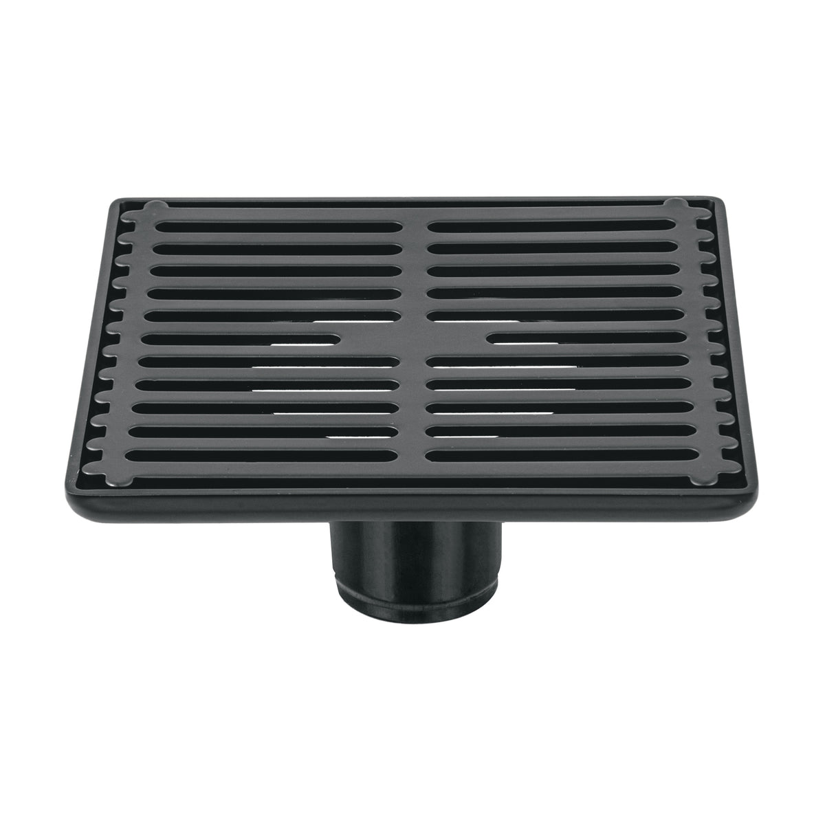 Resumidero cuadrado 6' x 6', acero inoxidable, negro, AQUA
