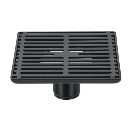 Resumidero cuadrado 6' x 6', acero inoxidable, negro, AQUA