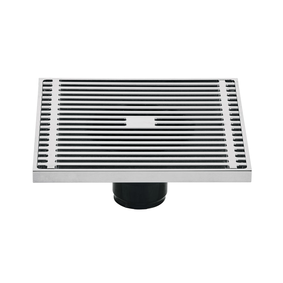 Resumidero cuadrado 6 x 6" laton cromo FOSET RIVIERA