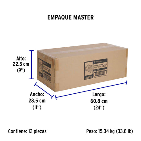 Regulador de voltaje de 1200 VA / 600 W 8 contactos Volteck