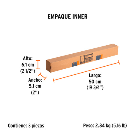 Cincel plano SDS max 1" x 16" Truper