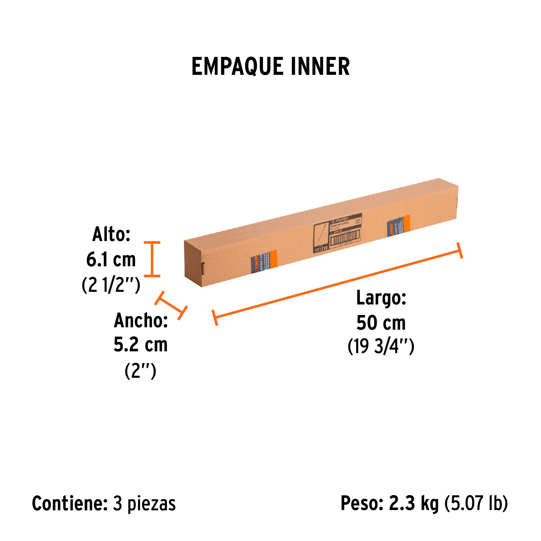 Cincel para azulejo SDS max 1-1/2" x 16" Truper