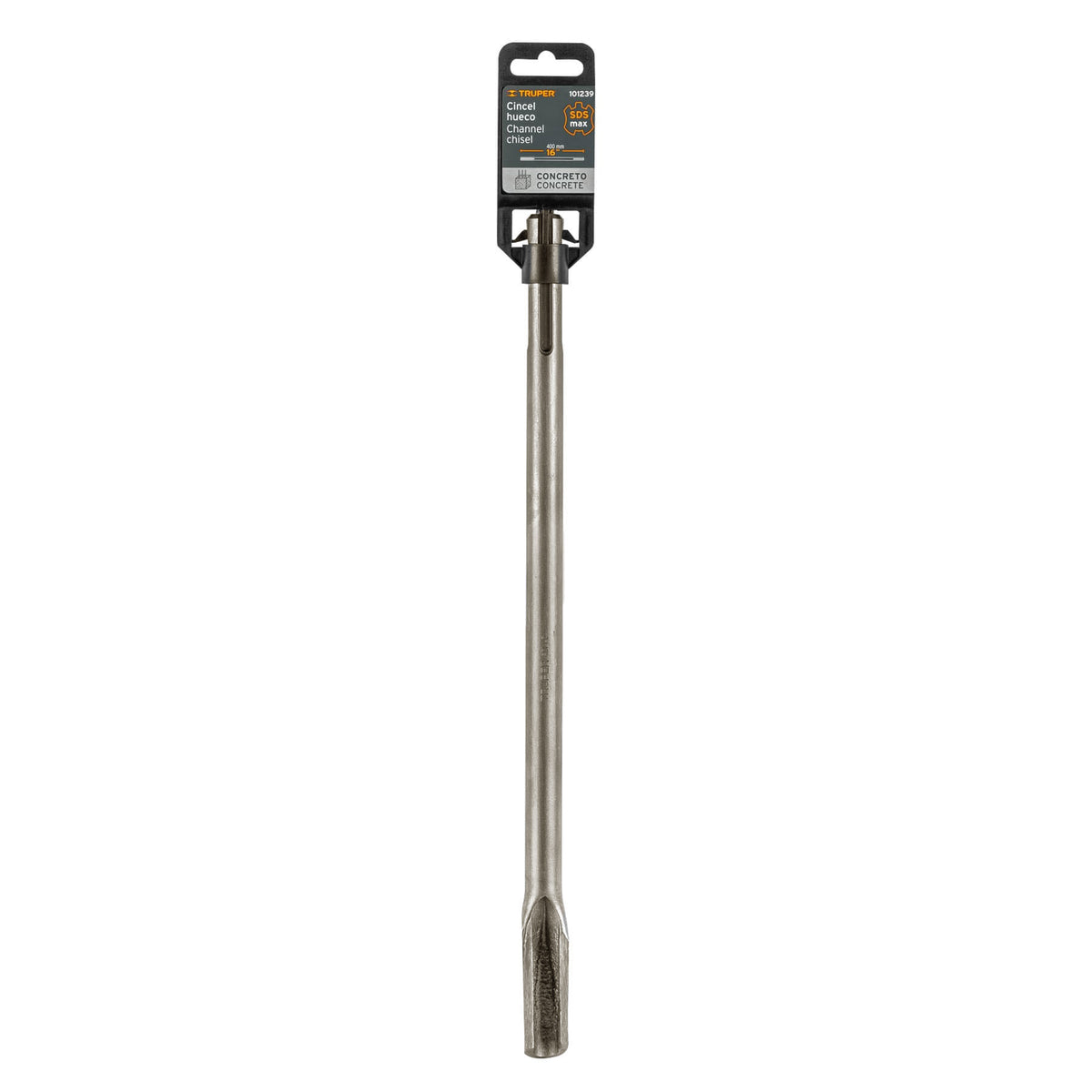 Cincel hueco para acanalado SDS max 7/8" x 16" Truper