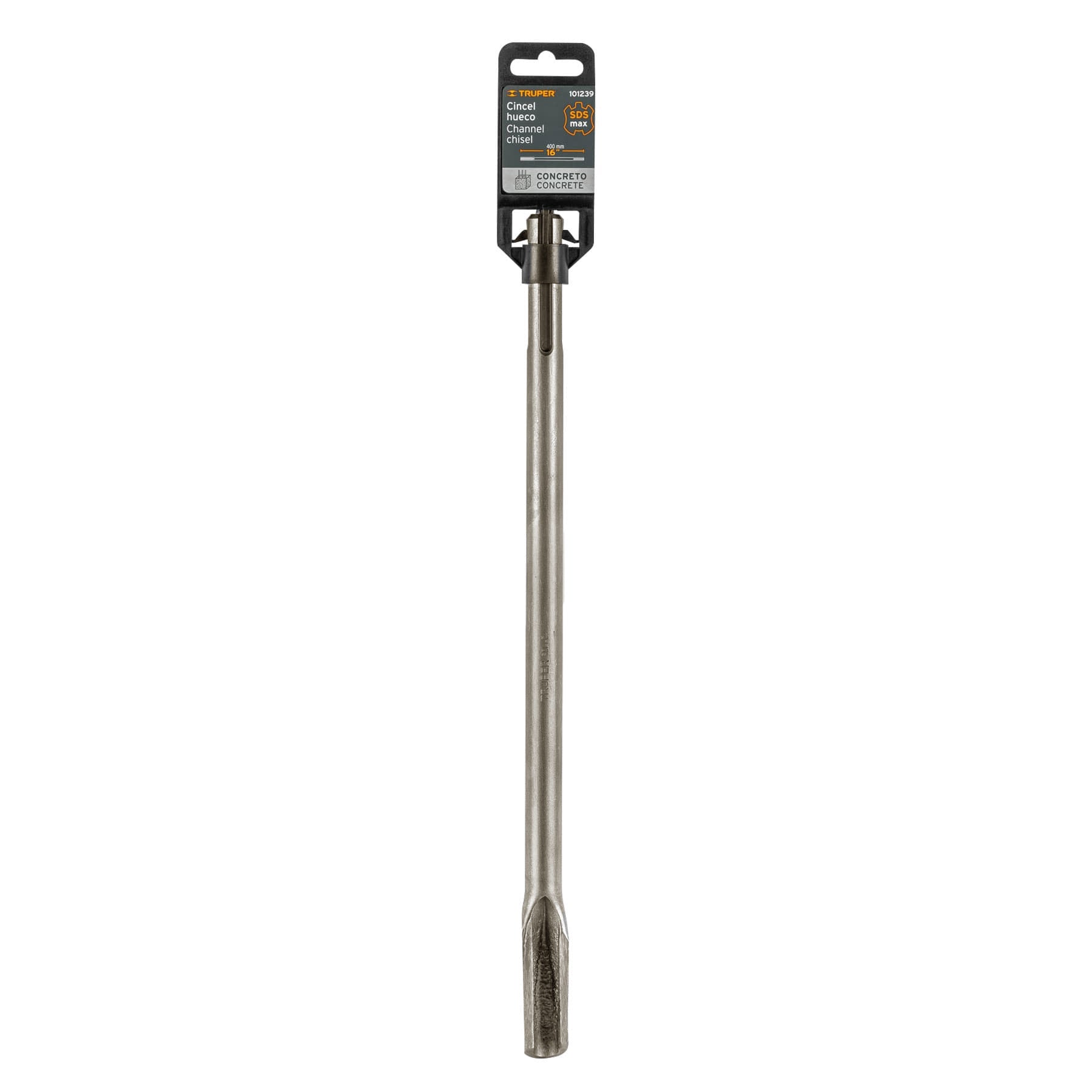 Cincel hueco para acanalado SDS max 7/8" x 16" Truper