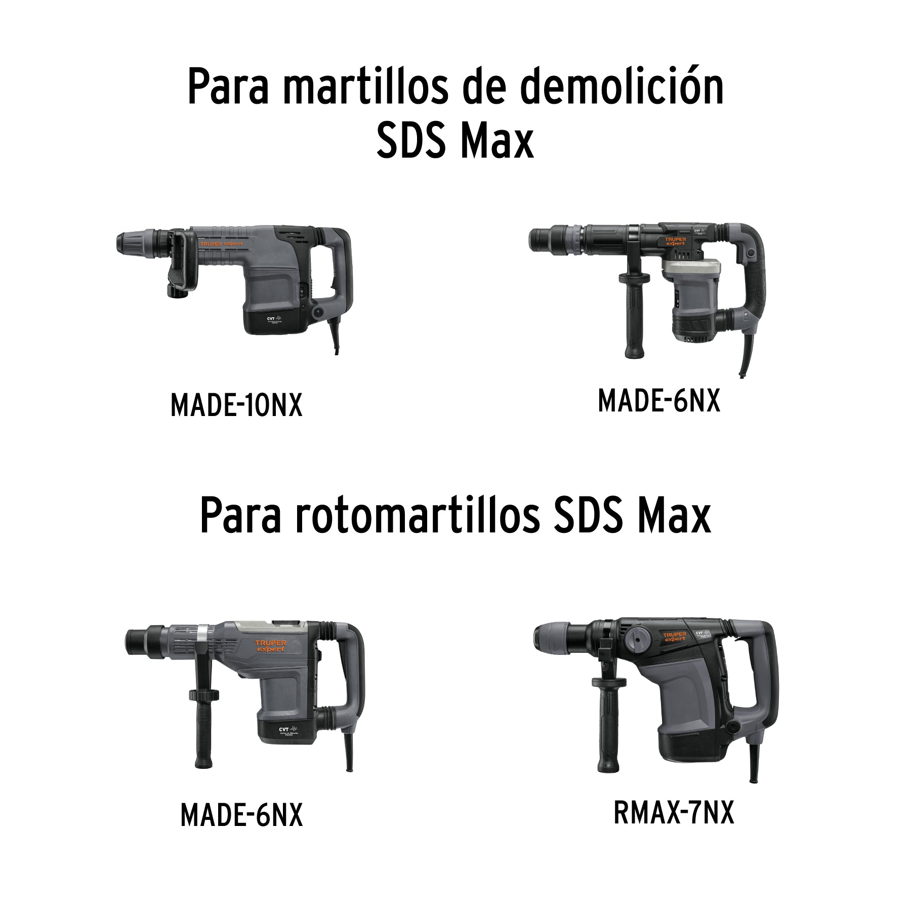Cincel de punta SDS max de 16" Truper