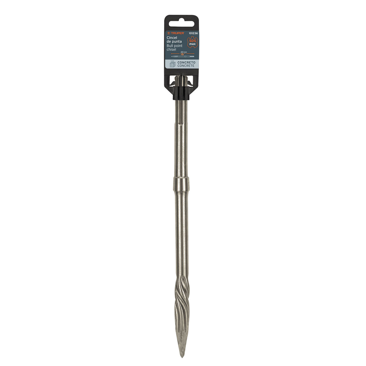 Cincel de punta SDS max de 16" Truper
