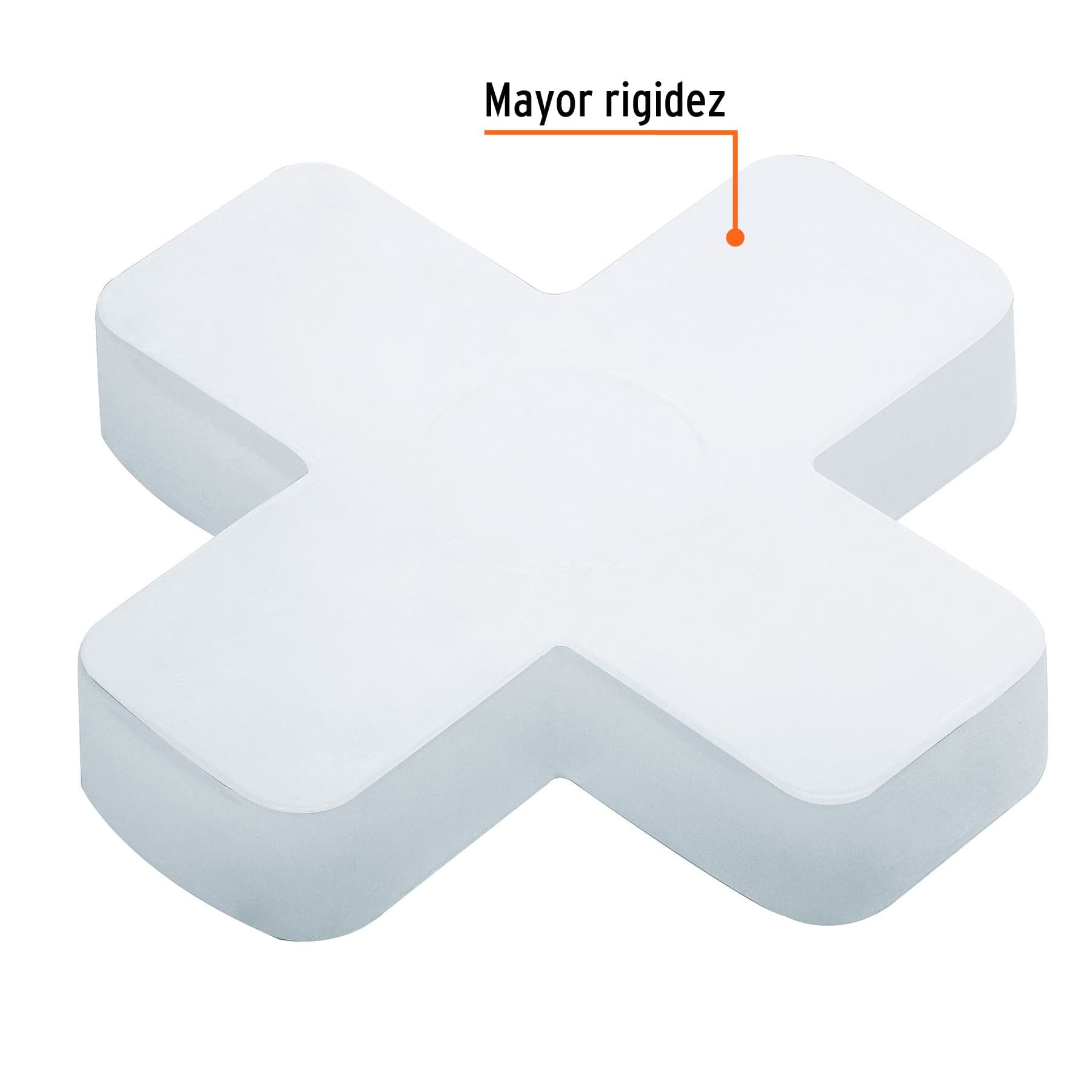 Bolsa con 75 separadores de 10 mm de losetas, TRUPER 10 mm