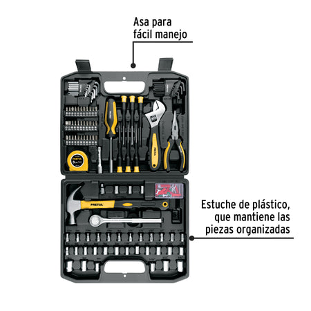 Juego de herramientas PRETUL 104 piezas