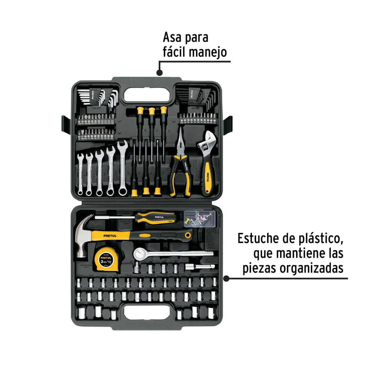 Juego de herramientas PRETUL 109 piezas