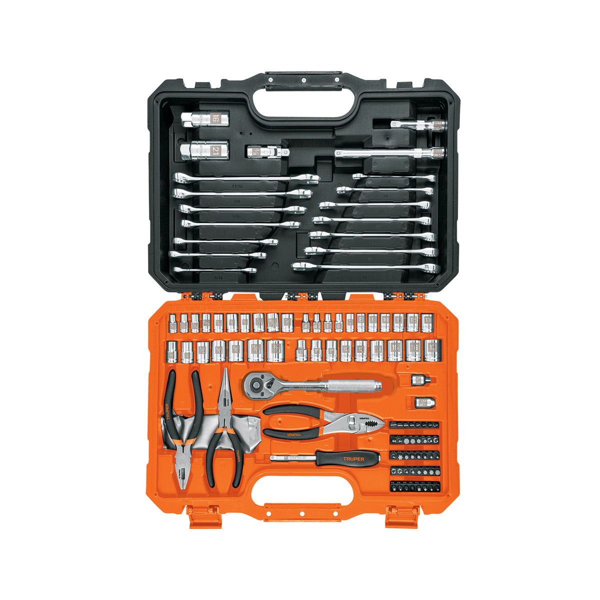 Juego de 119 herramientas 1/4" y 3/8" mixtas para mecanico