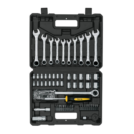 Juego de 70 herramientas 1/4" y 3/8" para mecanico Pretul