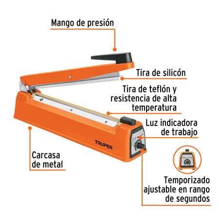 Selladora termica Truper 30 cm