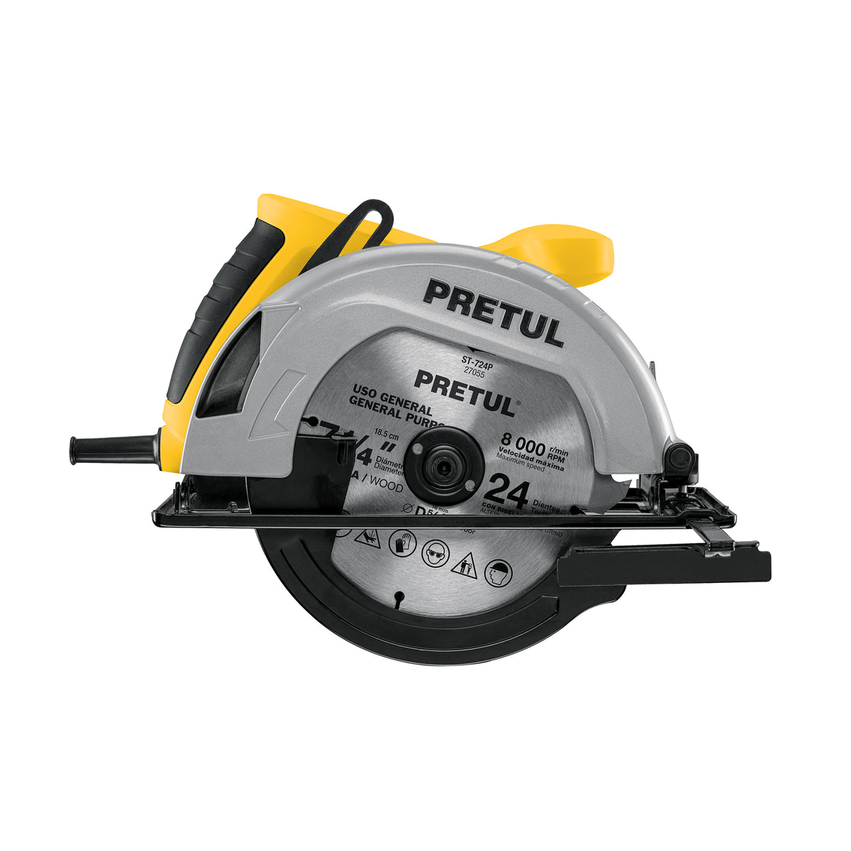 Sierra circular 7-1/4" 1200W PRETUL