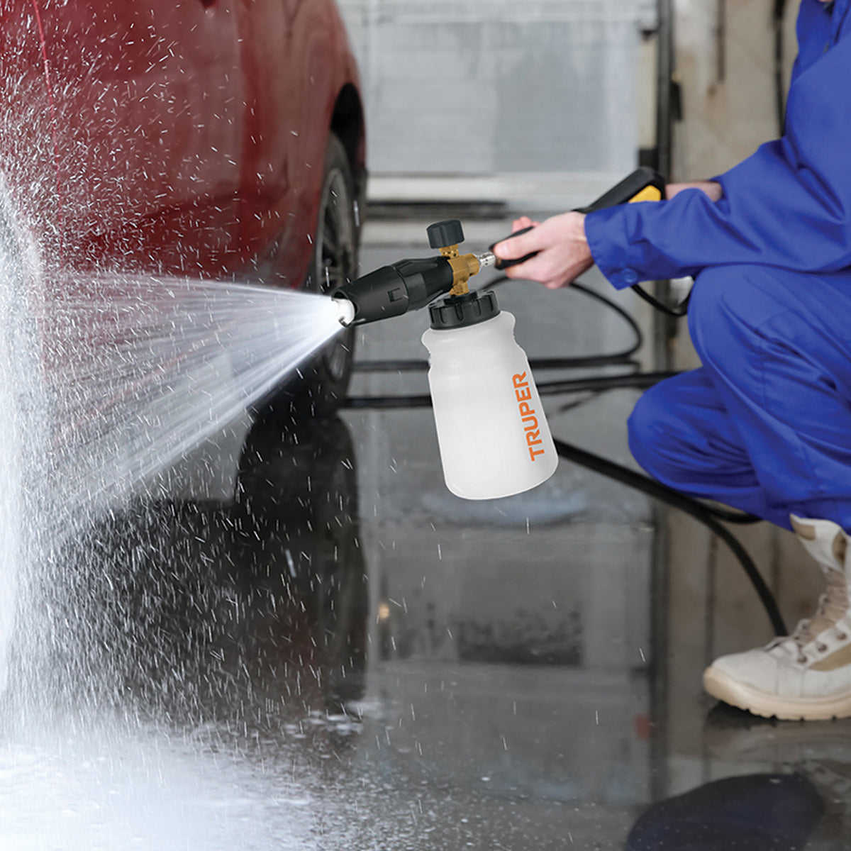 Dispensador con canon lanza espuma para hidrolavadora