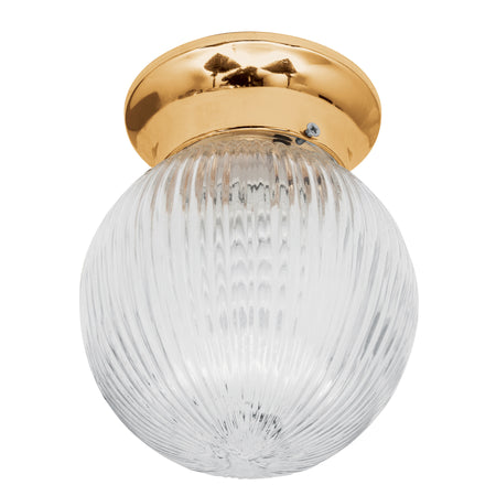 Luminario decorativo 19x16 cm pantalla cristal sin lampara