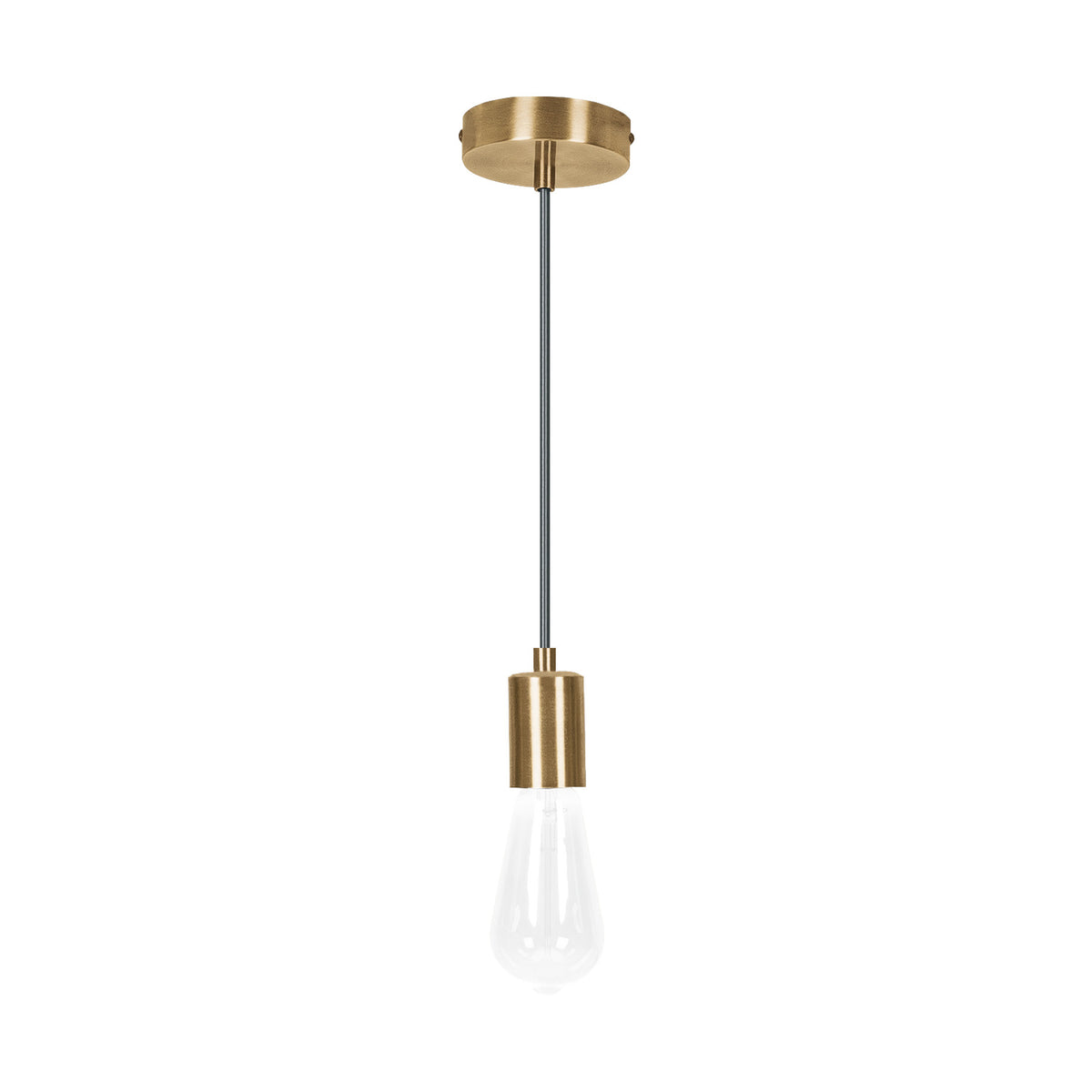 Socket colgante metalico hierro antiguo VOLTECK