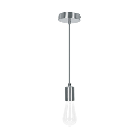 Socket colgante metálico, satín, VOLTECK