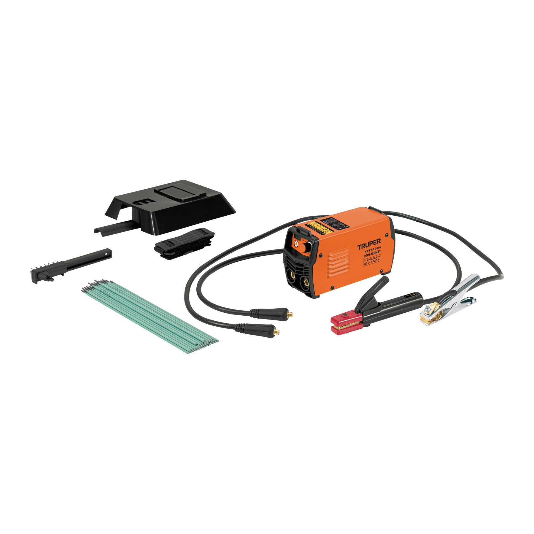 Mini soldadora inversora 130A, Bi-voltaje, 127/220V, PRETUL