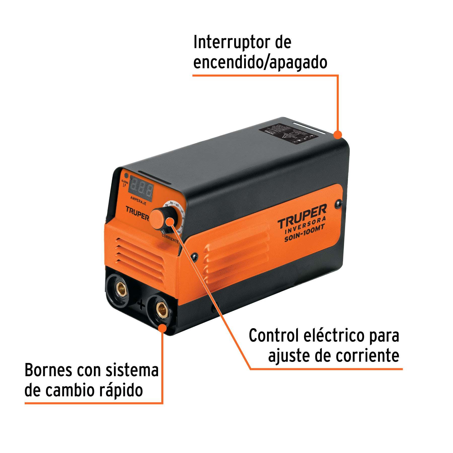 Mini soldadora inversora 100A, 127V, TRUPER