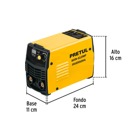 Mini soldadora inversora 120A 127V Serie 500 PRETUL