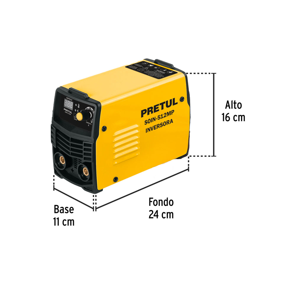 Mini soldadora inversora 120A 127V Serie 500 PRETUL