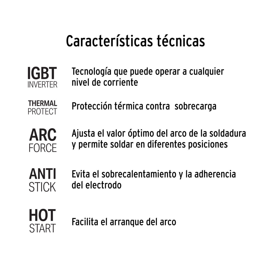 Mini soldadora inversora 120A 127V Serie 500 PRETUL