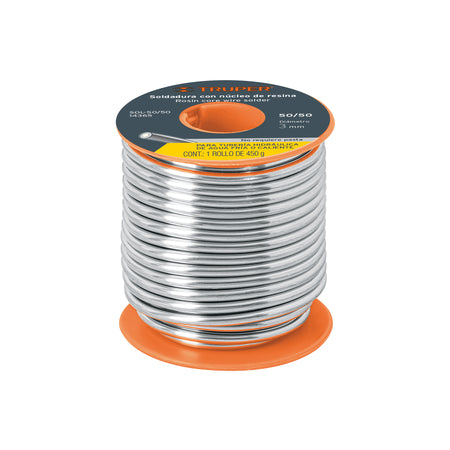 Soldadura 50/50 para tuberia hidraulica 450 g SOLDAFACIL