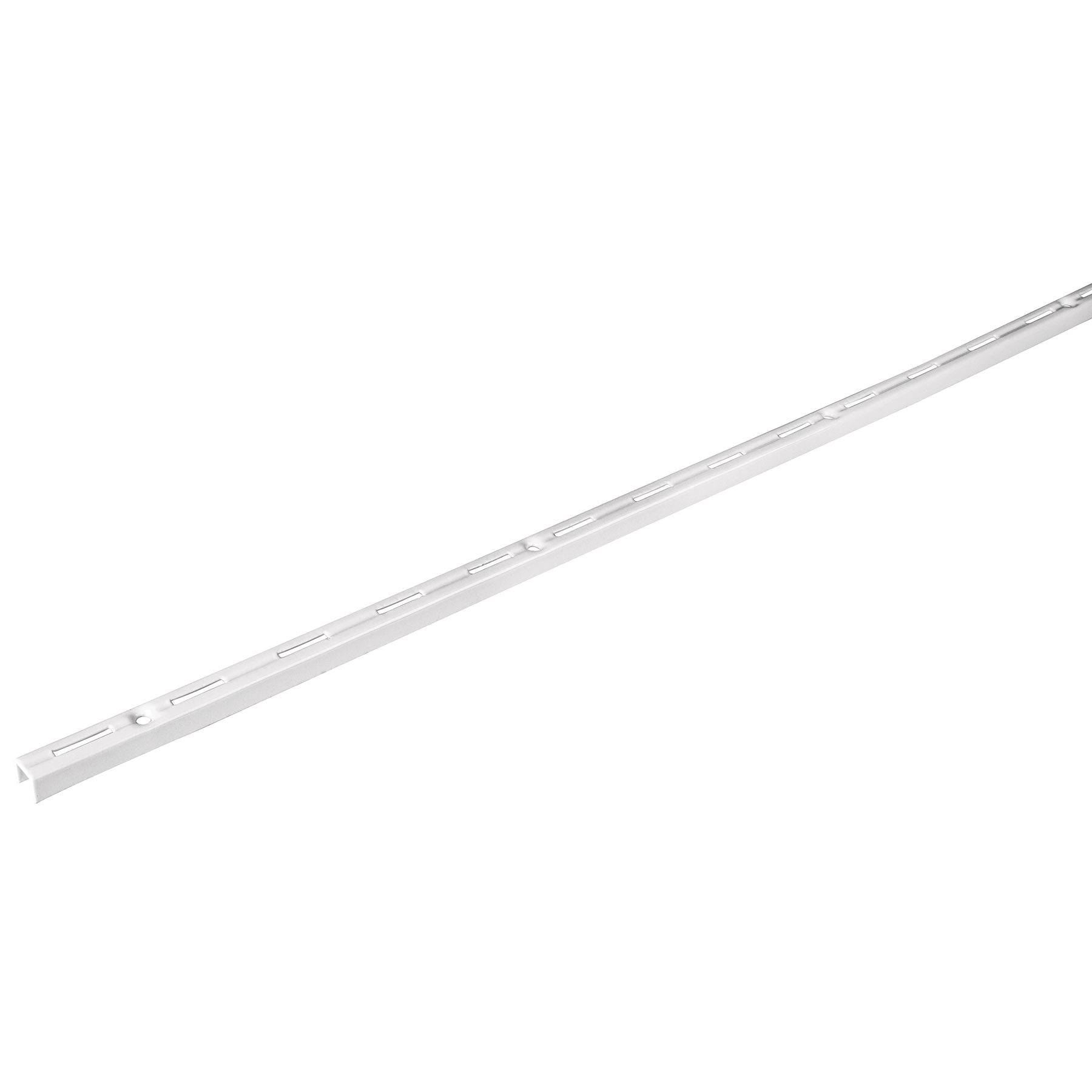 Cremallera sencilla blanca para ménsulas planas, 1m, FIERO 1m, blanca