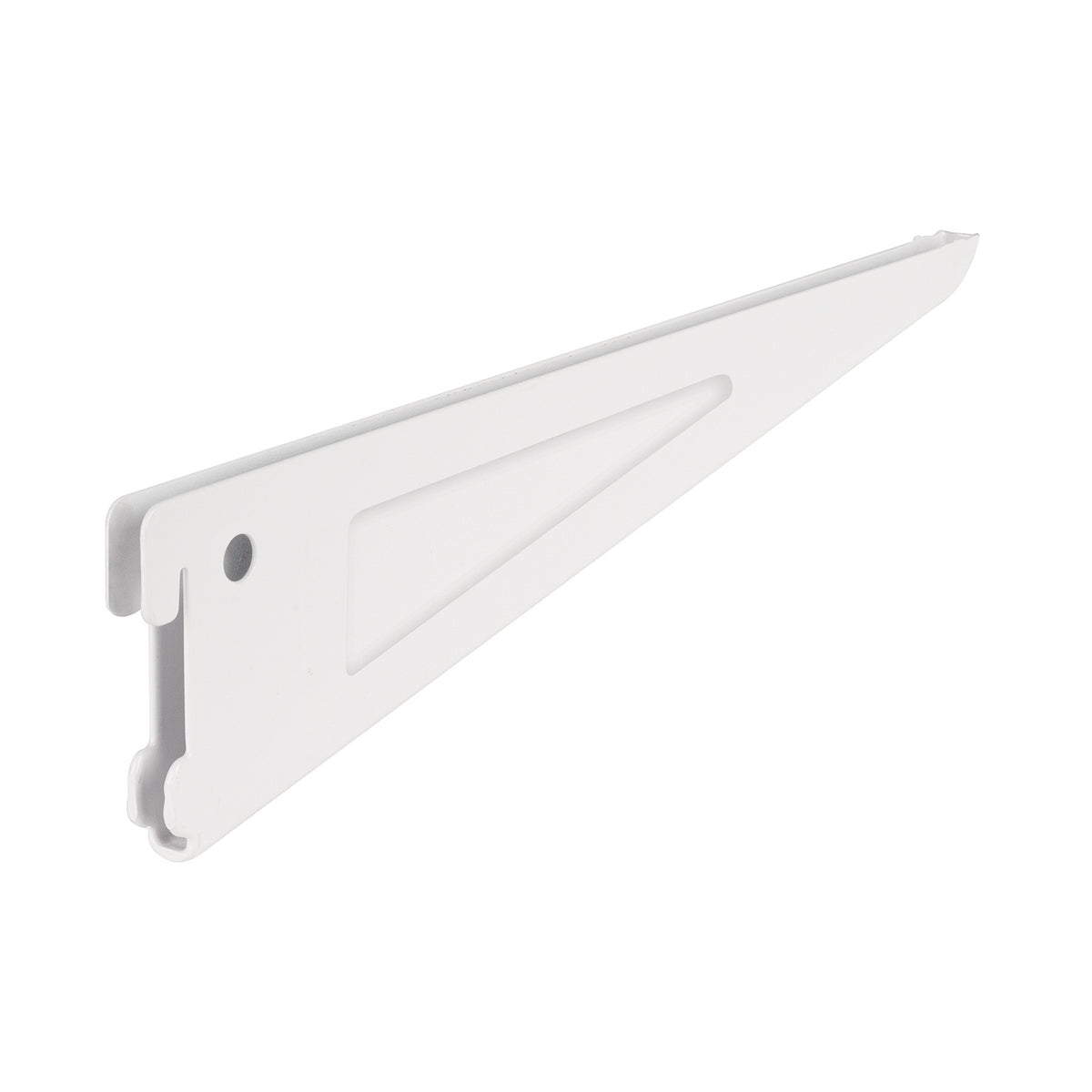 Ménsula plana blanca para cremallera doble, 27cm, FIERO 27cm, blanca