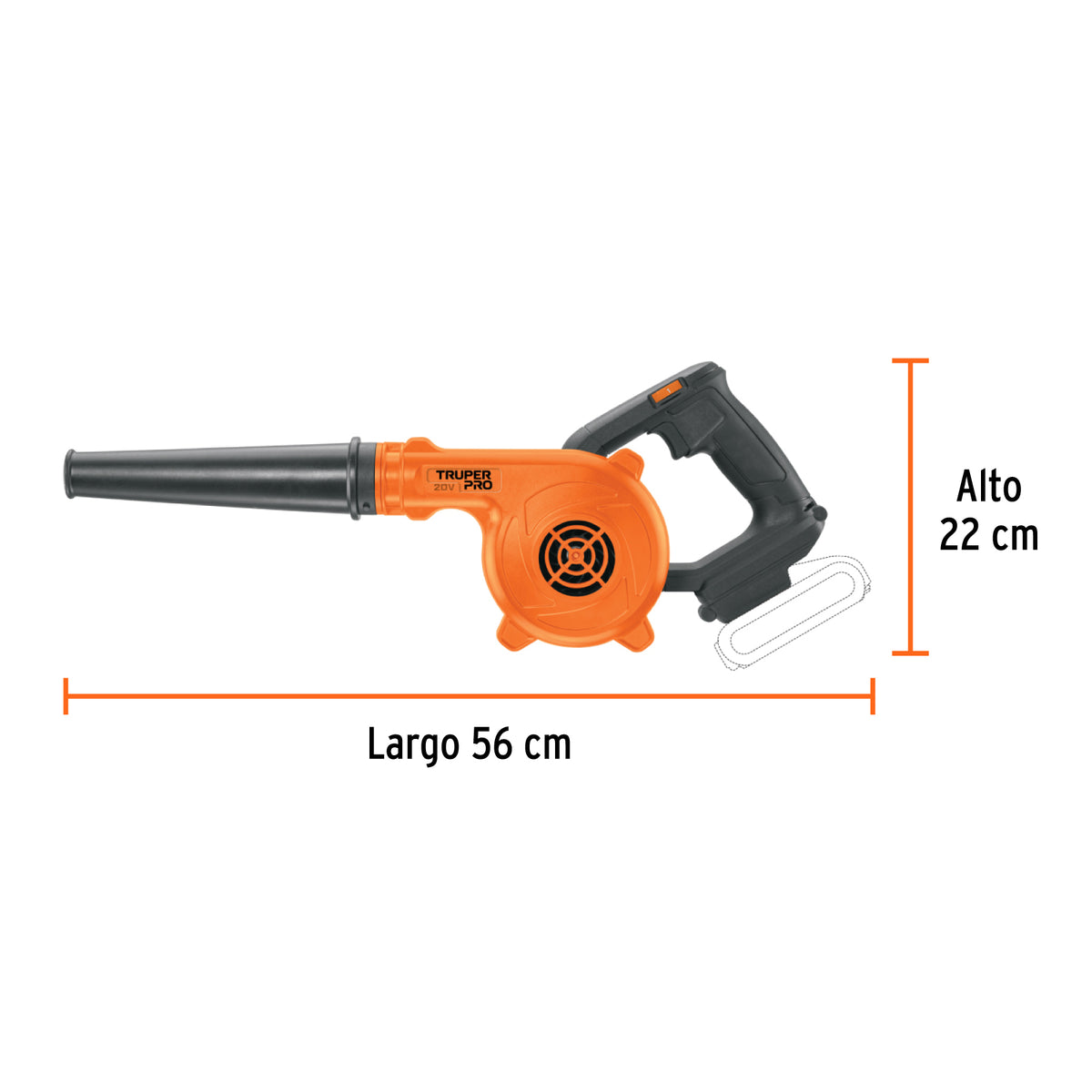 Sopladora para taller 20V sin accesorios TRUPER PRO