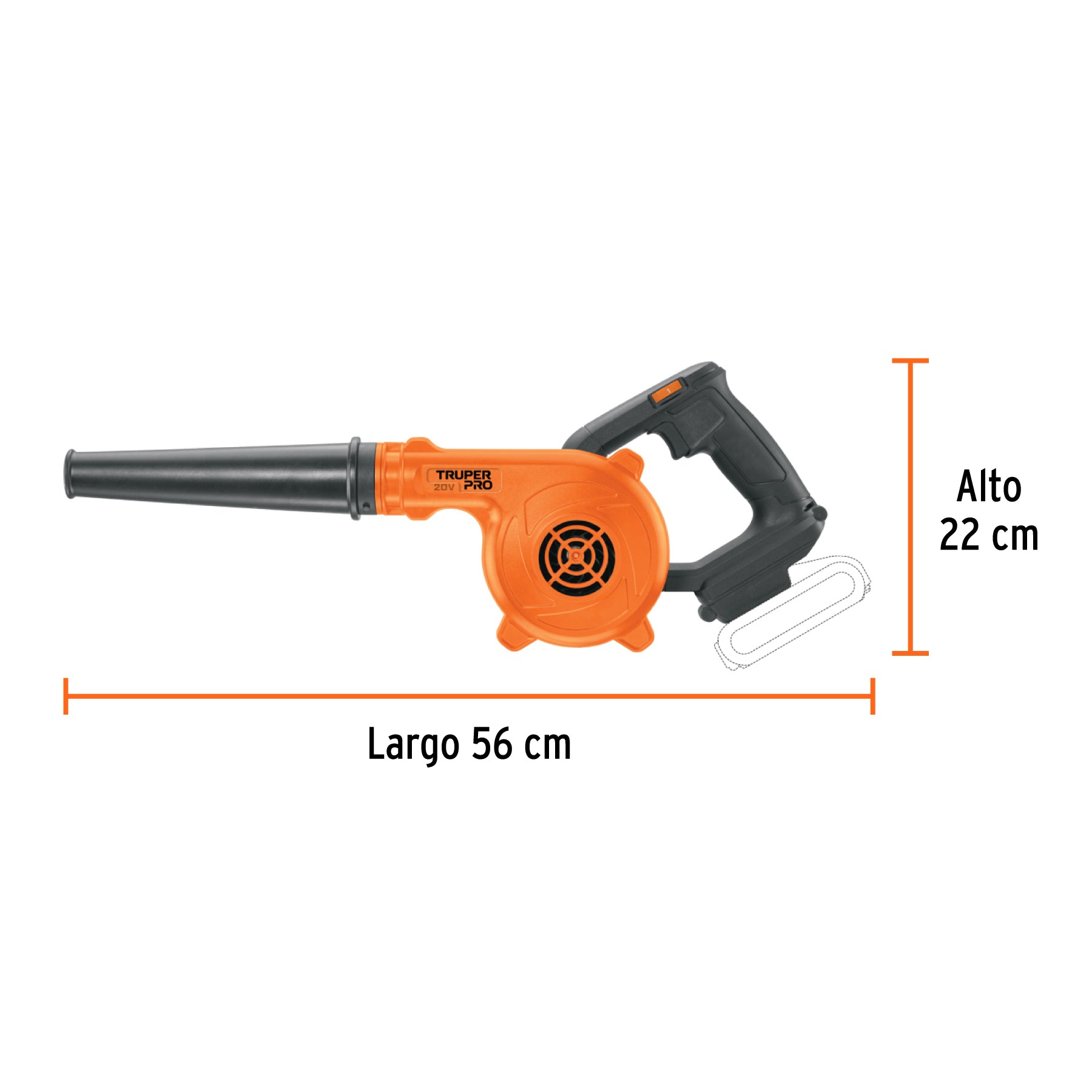 Sopladora para taller 20V sin accesorios TRUPER PRO