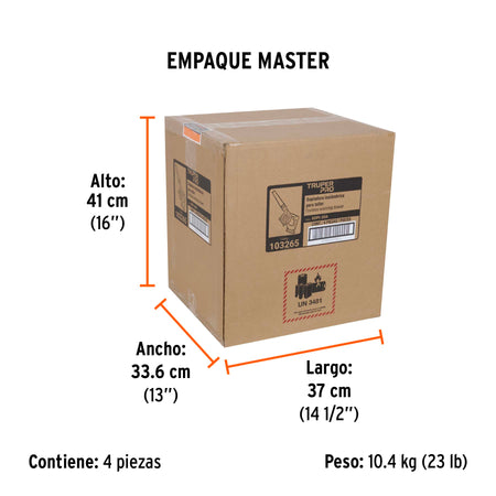 Sopladora para taller 20V 1 bateria 2Ah TRUPER PRO