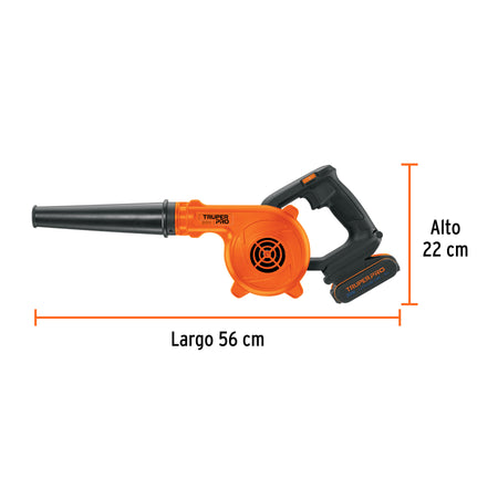 Sopladora para taller 20V 1 bateria 2Ah TRUPER PRO