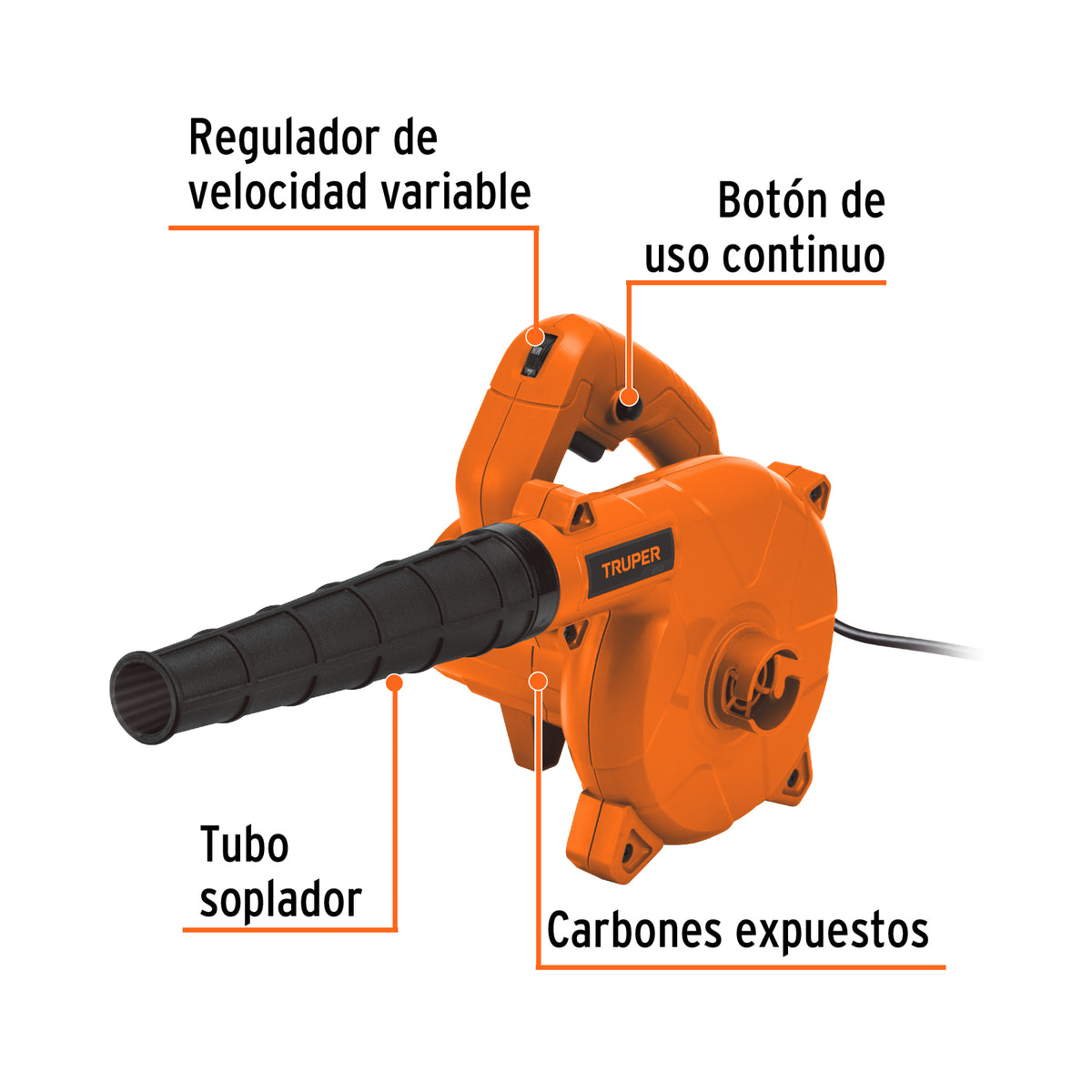 Sopladora/Aspiradora electrica Truper 650W