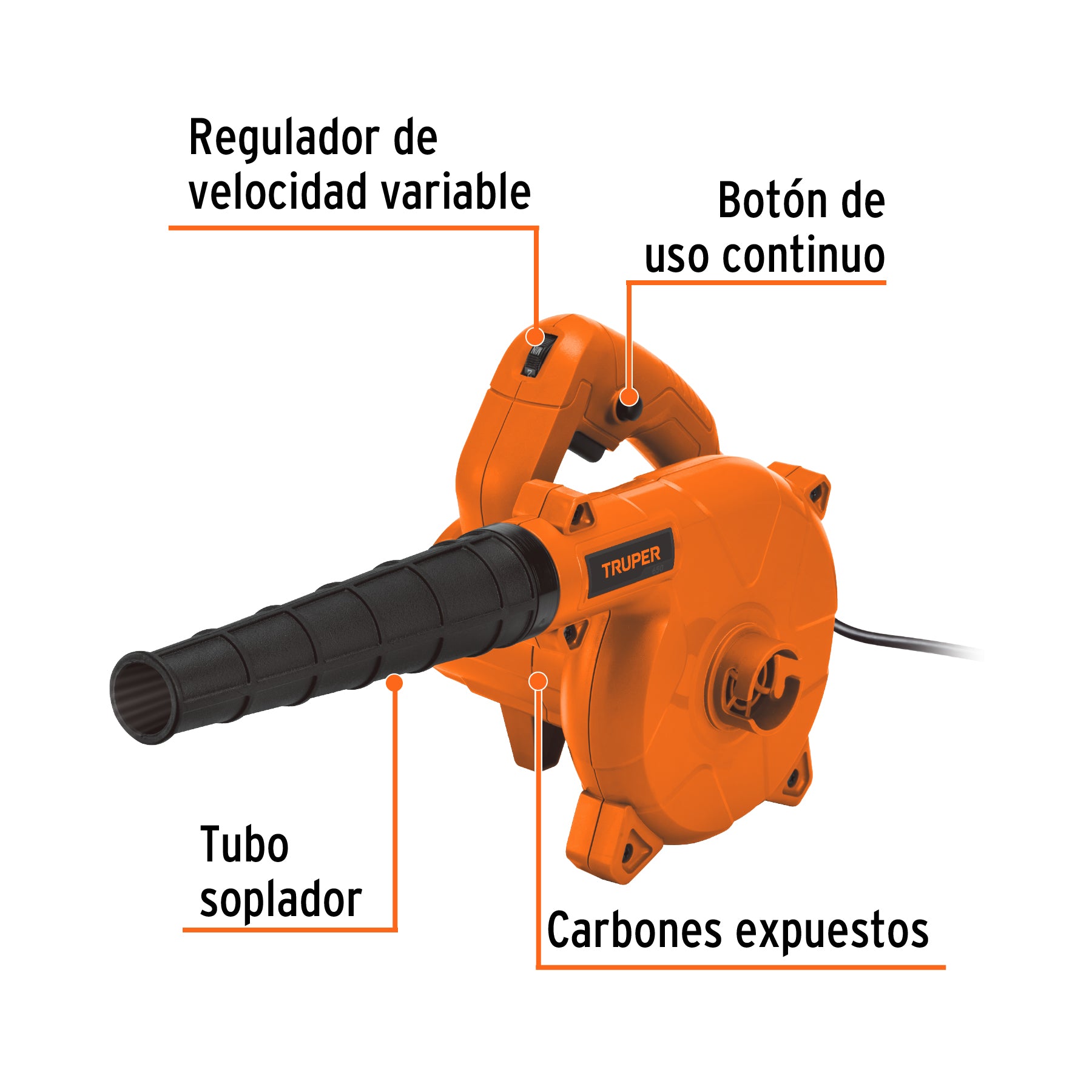 Sopladora/Aspiradora electrica Truper 650W
