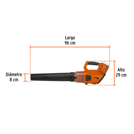 Sopladora inalambrica 40V sin accesorios TRUPER PRO