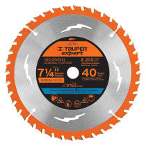 Disco sierra 7-1/4" p/madera 40 dientes centro 5/8" Expert