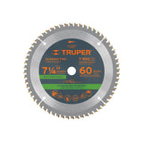 Disco sierra 7-1/4" multimaterial 60 dientes centro 5/8"