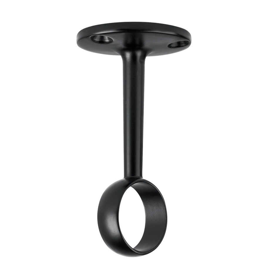 Soporte negro para tubo redondo de closet HERMEX