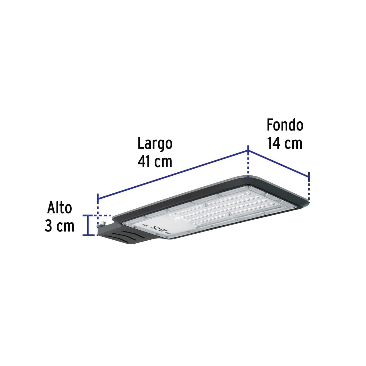 Luminario suburbano LED 50 W 6500 K, VOLTECK BASIC
