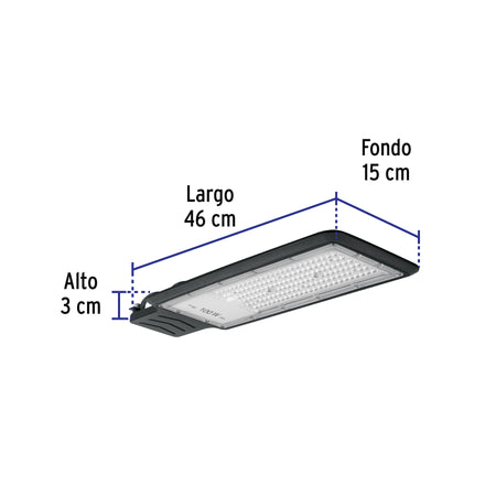 Luminario suburbano LED 100 W 6500 K, VOLTECK BASIC